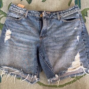 Kut from the Kloth Blue Distressed Jean Shorts